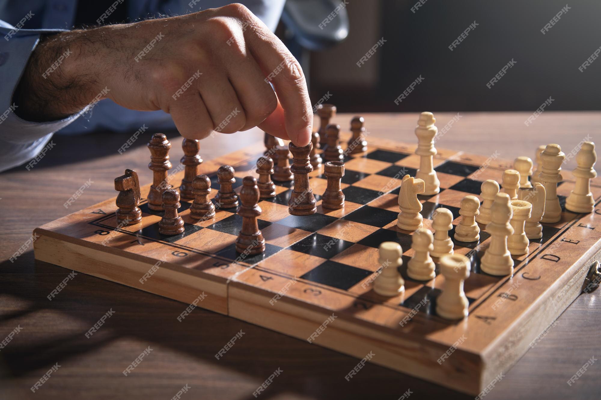 Movement of chess game playing on the table 1622234 Stock Video at Vecteezy