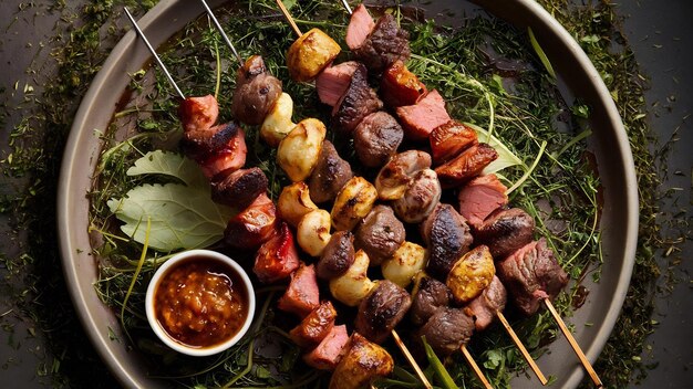 Caucasian shashlyk skewer beef mutton lulya