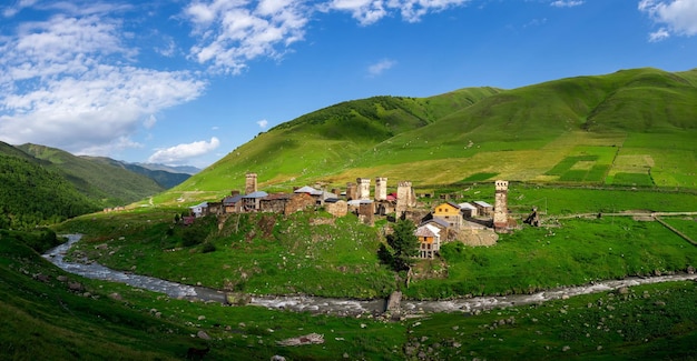 Кавказское село Ушгули земля тысячи башен Сванетские башни самое высокое поселение в Европе Ушгули Сванетия Кавказ Грузия