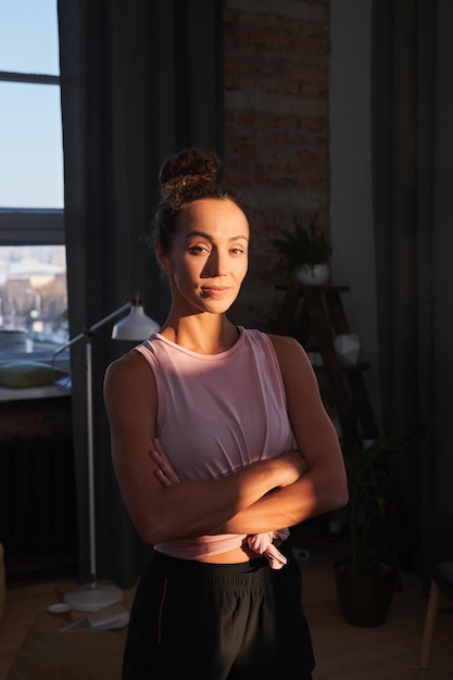 Caucasian Woman With Arms Crossed