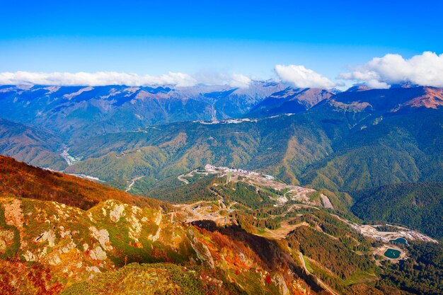 Caucasus mountains Rosa Khutor Sochi