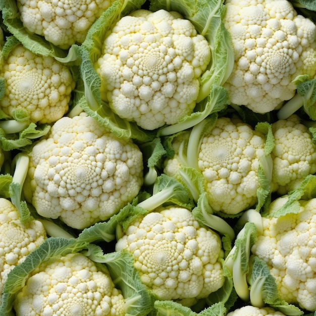 Cauliflower as seamless tiles