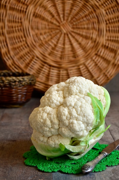 Photo cauliflower and broccoli