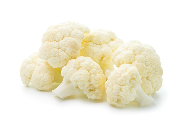 Cauliflower cabbage isolated on white background