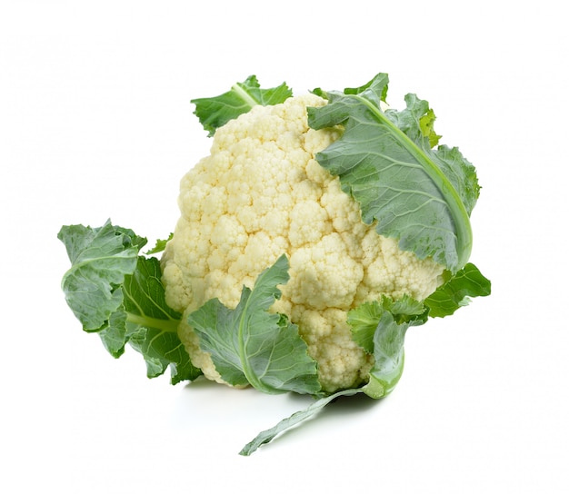 Cauliflower isolated on white background 