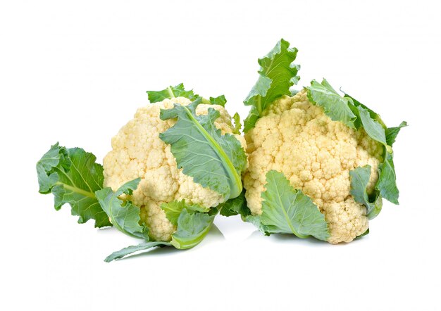 Cauliflower isolated on white background 