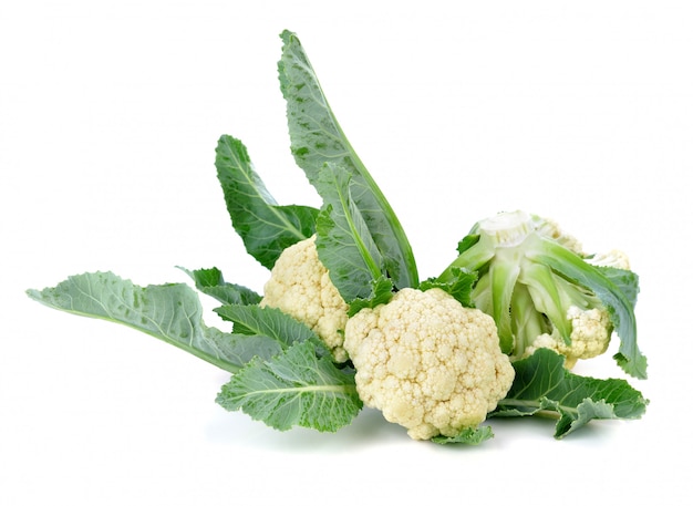 Cauliflower isolated on white 