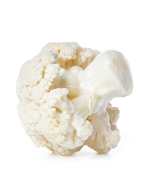 Cauliflower. Piece isolated on white.