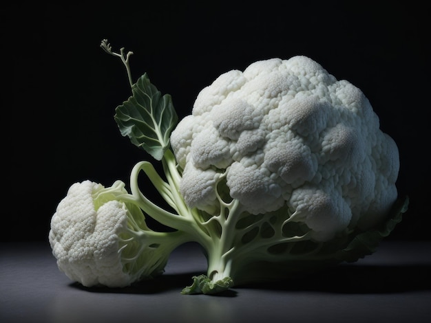 cauliflower on a wooden table