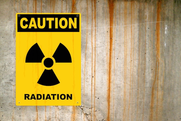 Photo caution radiation