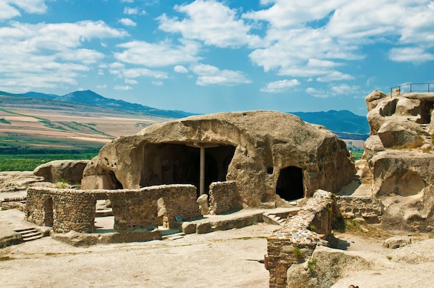 Cave antient pagan city Uplistsihe (uplistsikhe, upliscikhe) in Georgia