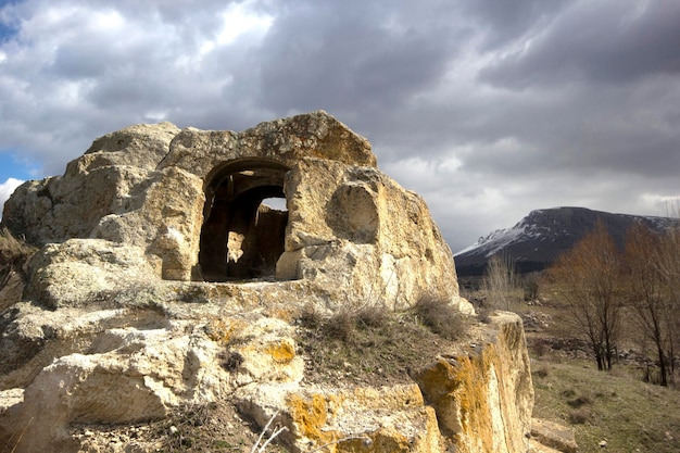 Cave chapel in Turkey Konya city