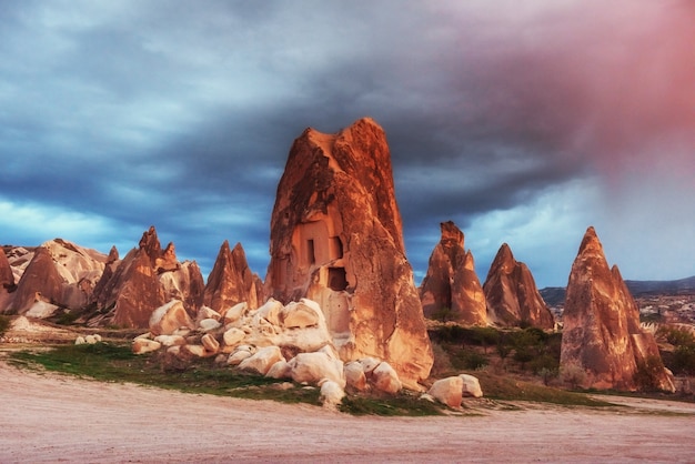 Cave city in Cappadocia Turkey