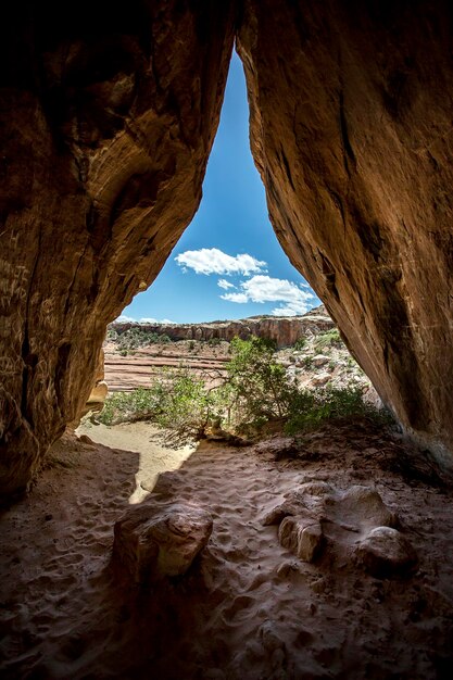 Photo cave in the desert