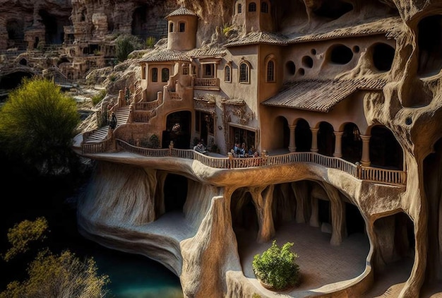 A cave house in the mountains