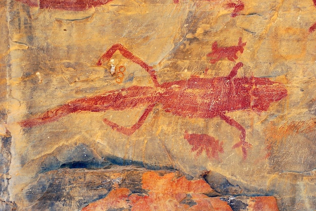 Cave painting Matozinhos Minas Gerais Brazil