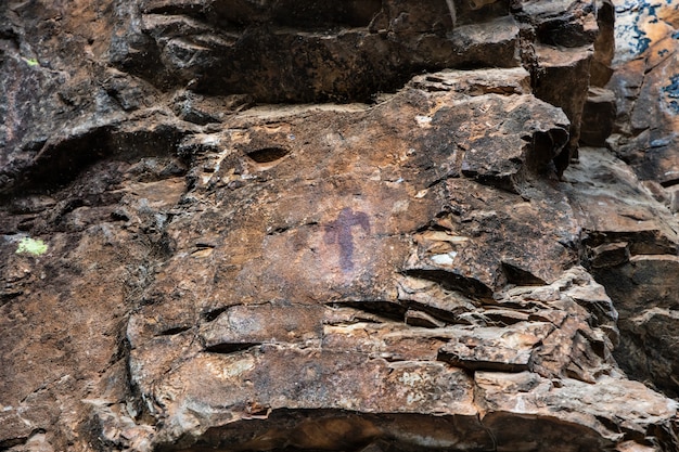 Cave paintings in the Chiquita cave.