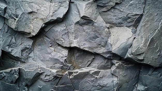 Cave rock wall with gray stone texture background