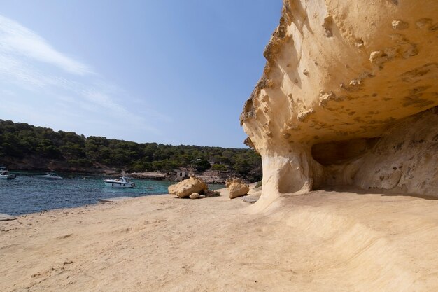 Caves in Portals Vells beach Mallorca