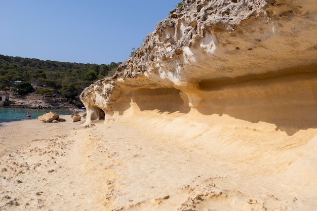 Caves in Portals Vells beach Mallorca