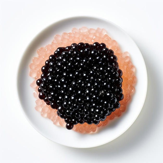 Photo caviar fish egg luxury food