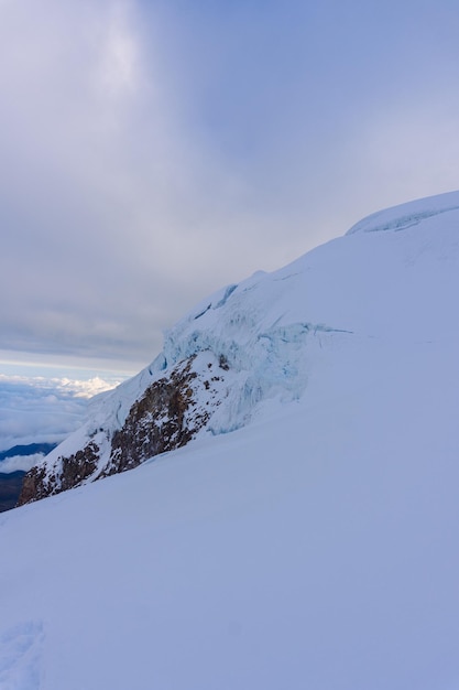 Cayambe volcano in the Andes of Ecuador