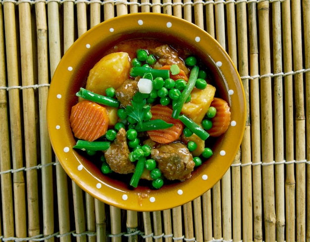 Cazuela de cordero - meat dish of Peru.