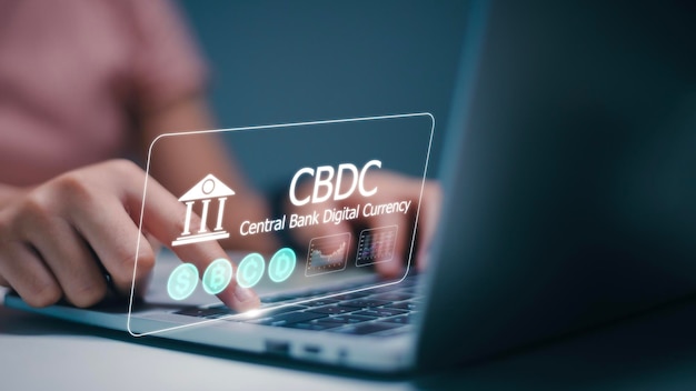 CBDC Central Bank Digital Currency Concept