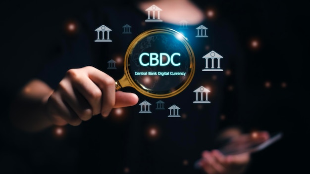 CBDC Central Bank Digital Currency Concept