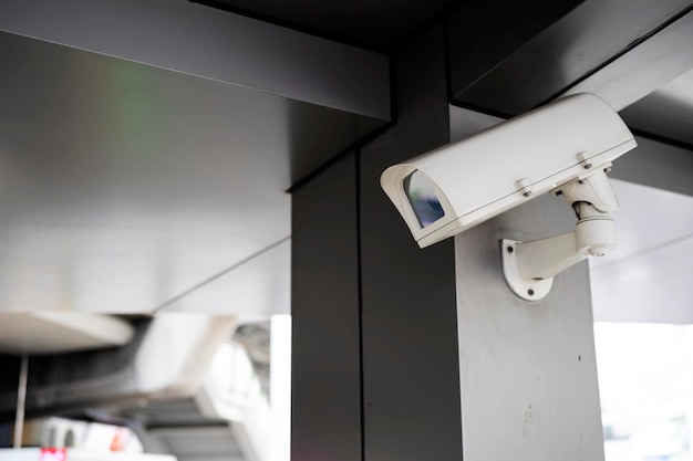 CCTV-camera opknoping op het dak