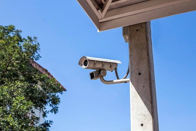 CCTV-camera's geïnstalleerd buiten het veiligheidsconcept van het gebouw