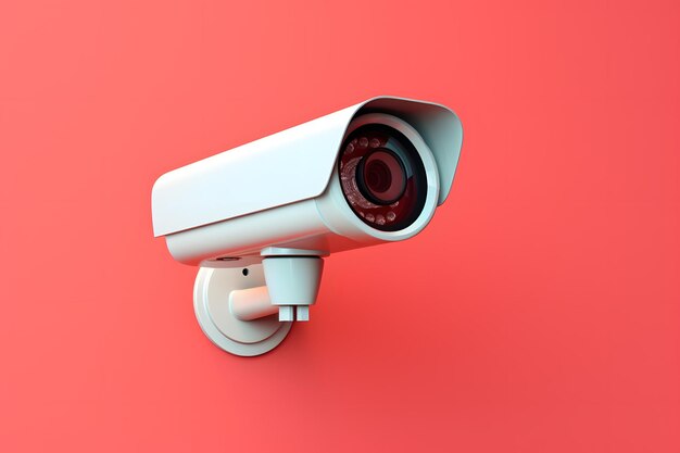 Premium AI Image | cctv camera in smart city Video surveillance ...