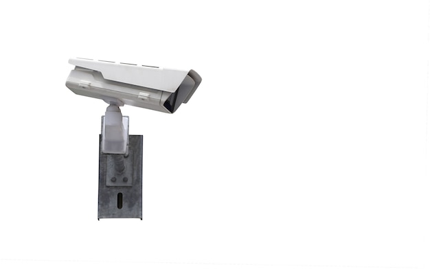 Photo cctv camera tool isolated on white background and have clipping paths,equipment for security systems.