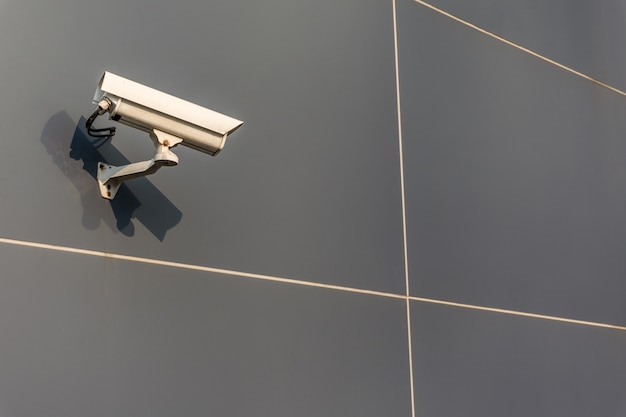 CCTV cameras are installed along street in Bangkok