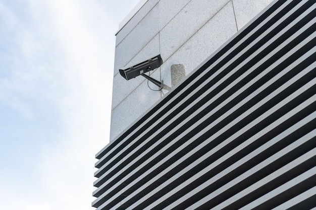 CCTV cameras are installed along the streets. 