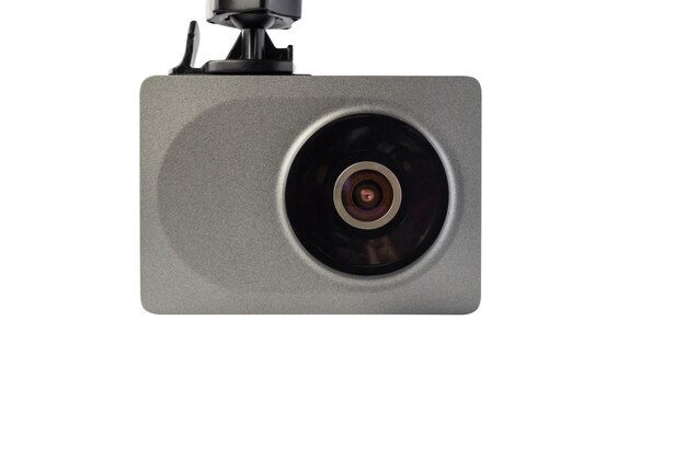 CCTV-video-opname op een witte achtergrond