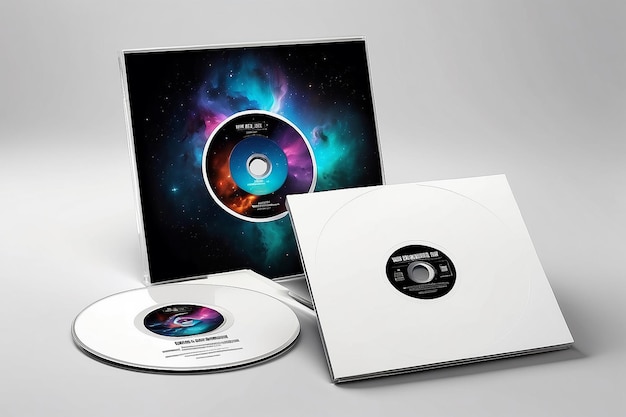 Photo cd cover mockup