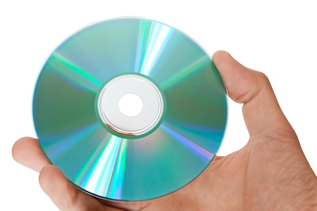 Cd disk in the hand