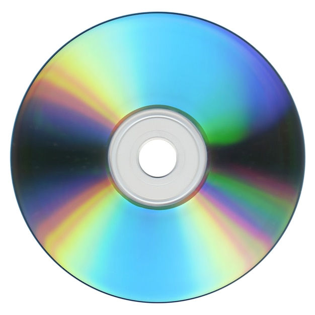 CD или DVD изолированы