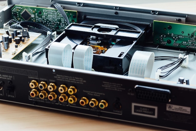 CD Player insides electronics repair