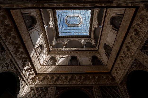 Ceiling of Alcazar of Seville Spain