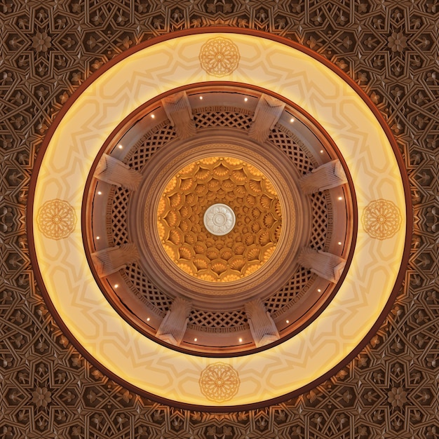 Ceiling seashell design patterns