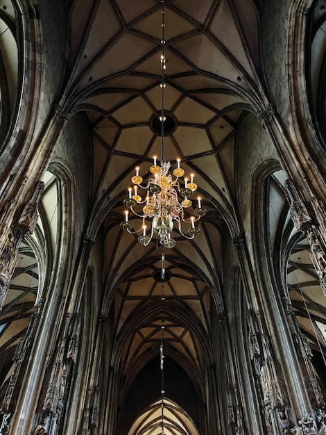 Photo ceiling of the st stephen cathedral in vienna