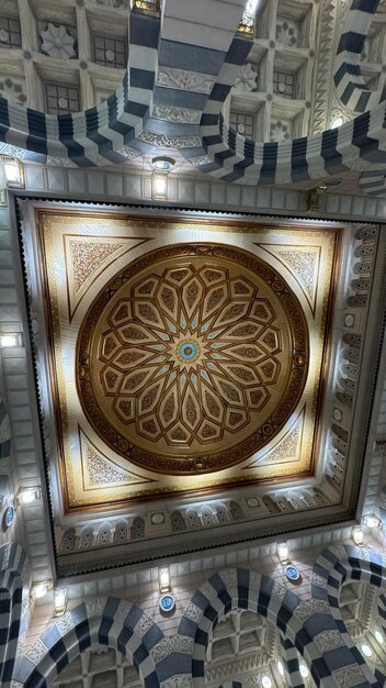 a ceiling with a design that says  mandala  on it