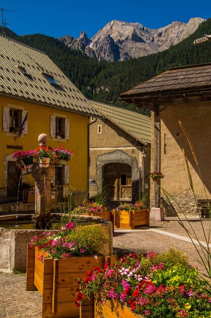 Ceillac queyras in hautes alpes in france