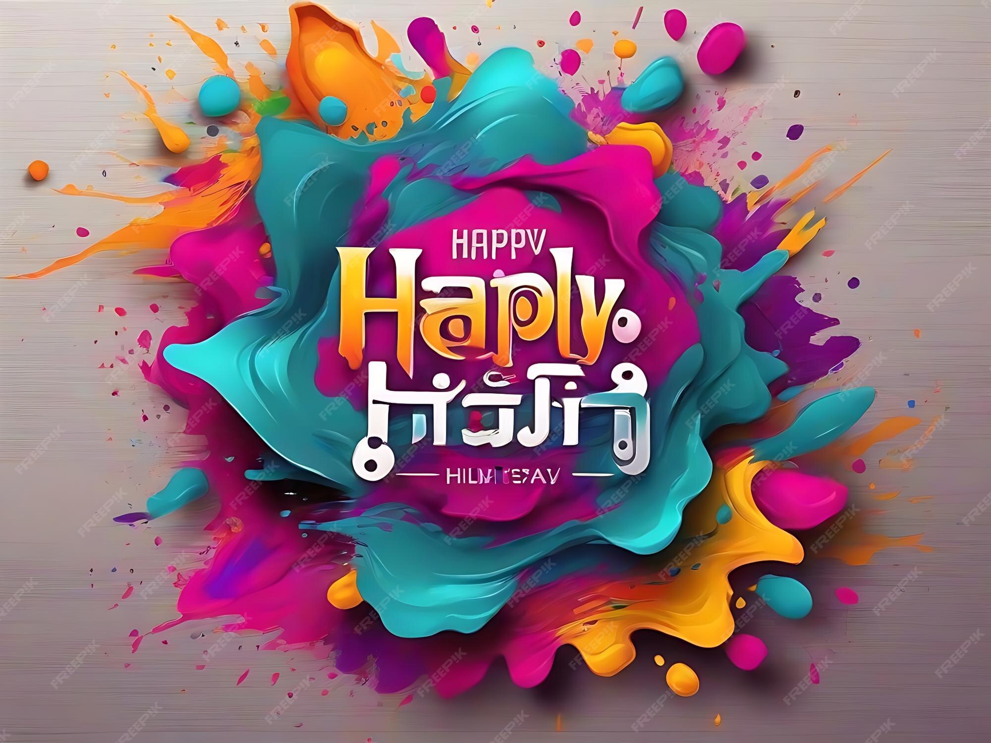Premium AI Image Celebrate the Colors of Joy Happy Holi Festival 2024