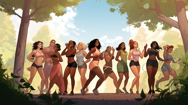 Celebrate Every Body Empowering Body Positivity Illustrations and Photos