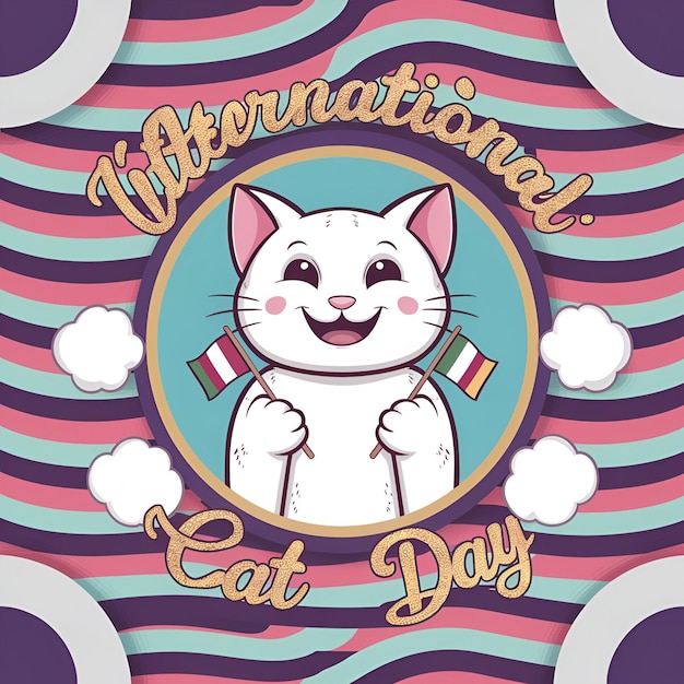 Photo celebrate international cat day honoring our feline friends worldwide