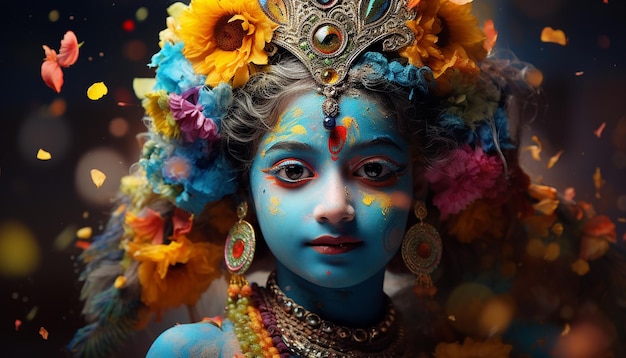 Celebrate Janmashtami with vibrant colors and festive decorations