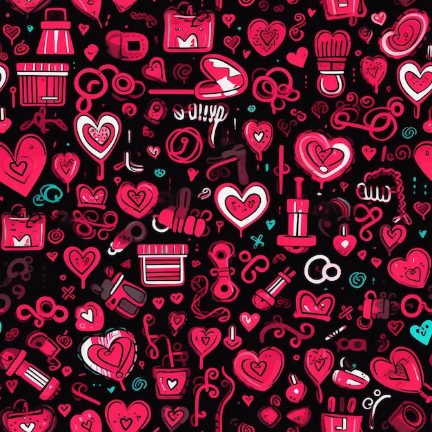 Celebrate love with our charming collection of doodles perfect for Valentine's Day Explore endearing symbols like rings keys locks and ribbons interwoven with love and romance